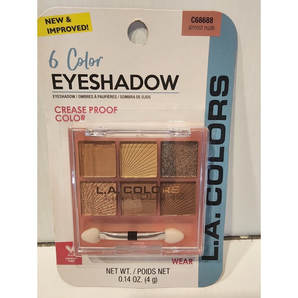 L. A. Colors 6 color‎ Eyeshadow - almost nude- NIP